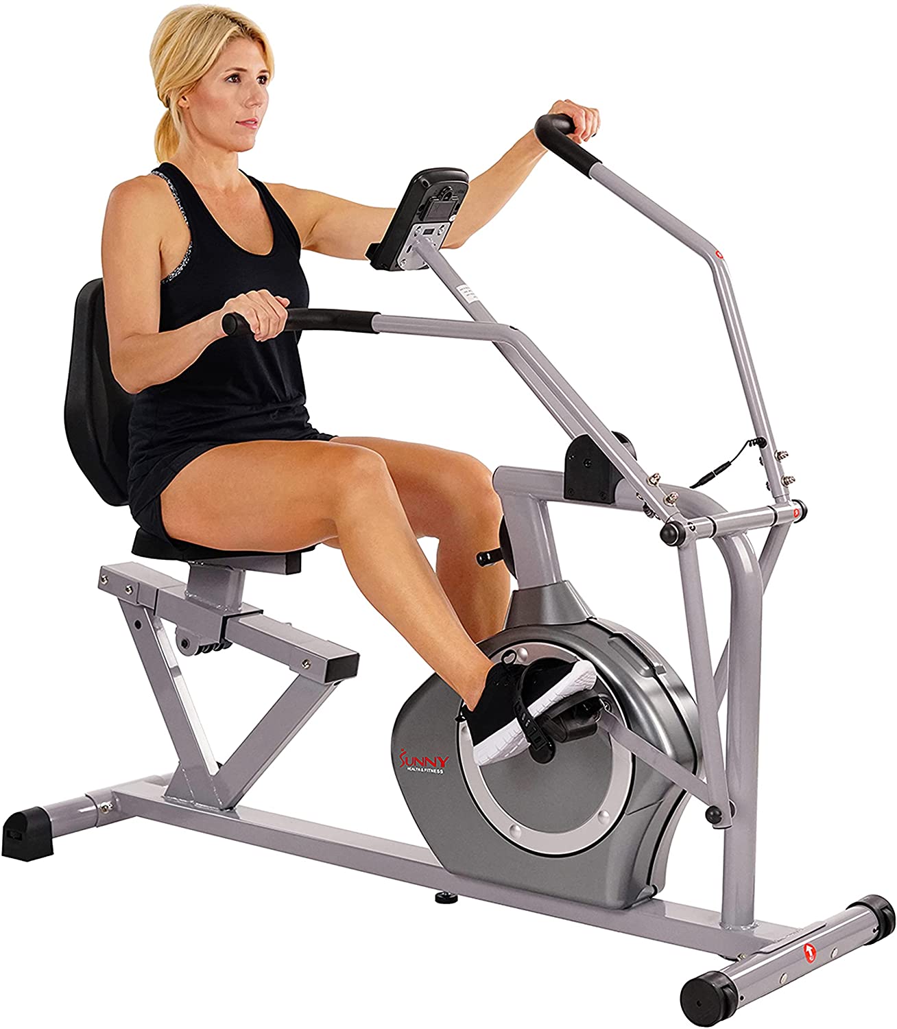 71Bc1PNUAEL._AC_SL1500_ Sunny Health & Fitness Magnetic Recumbent Exercise Bike